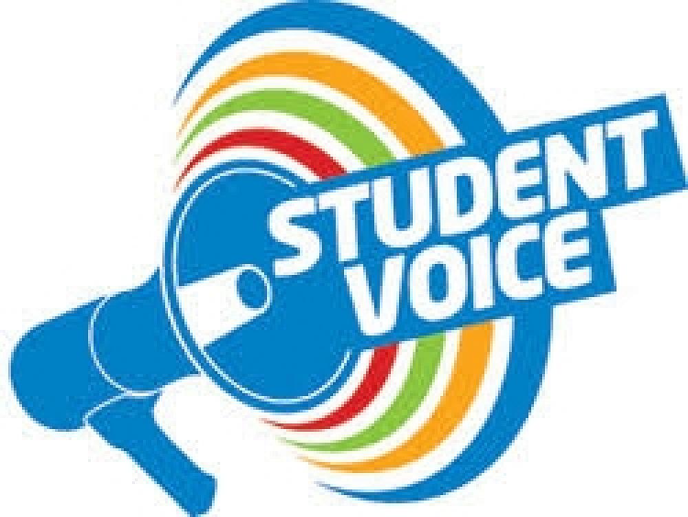 Megaphone with Student Voice wording