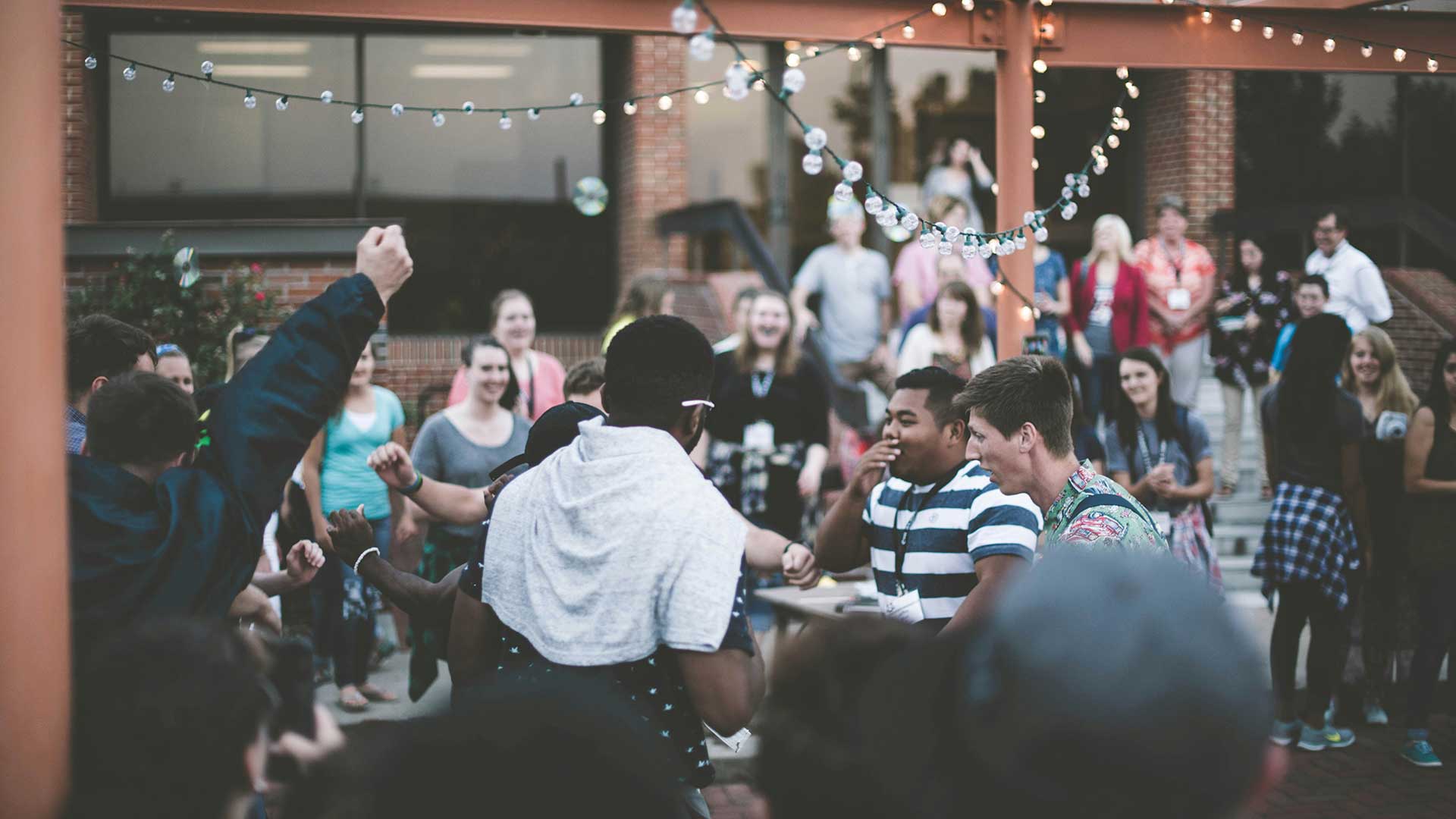 Students at a bar